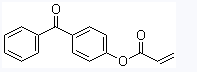 Molecular structure of 2-Propenoic?acid,4-benzoylphenyl?ester