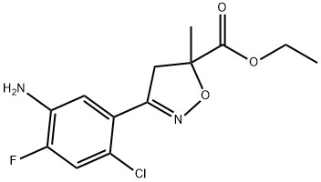 3-(5-氨基-2-氯-4-氟苯基)-4,5-二氫-5-甲基-5-異惡唑甲酸乙酯